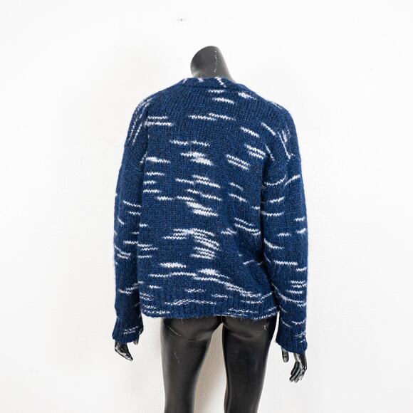 BSBEE the Scotland Cardigan Navy Baby Alpaca wool blend Sz Small - Picture 8 of 11